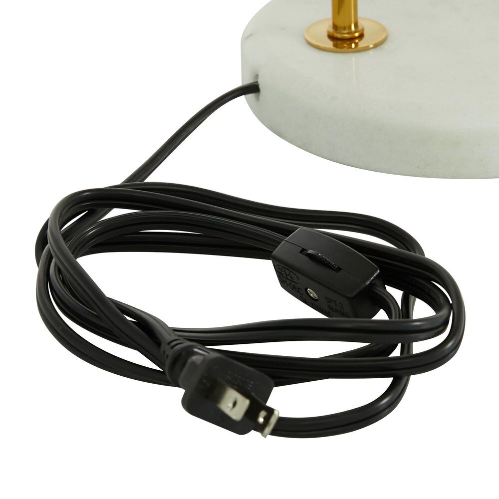Maple and Jade Modern Table Lamp in Gold and White, , large