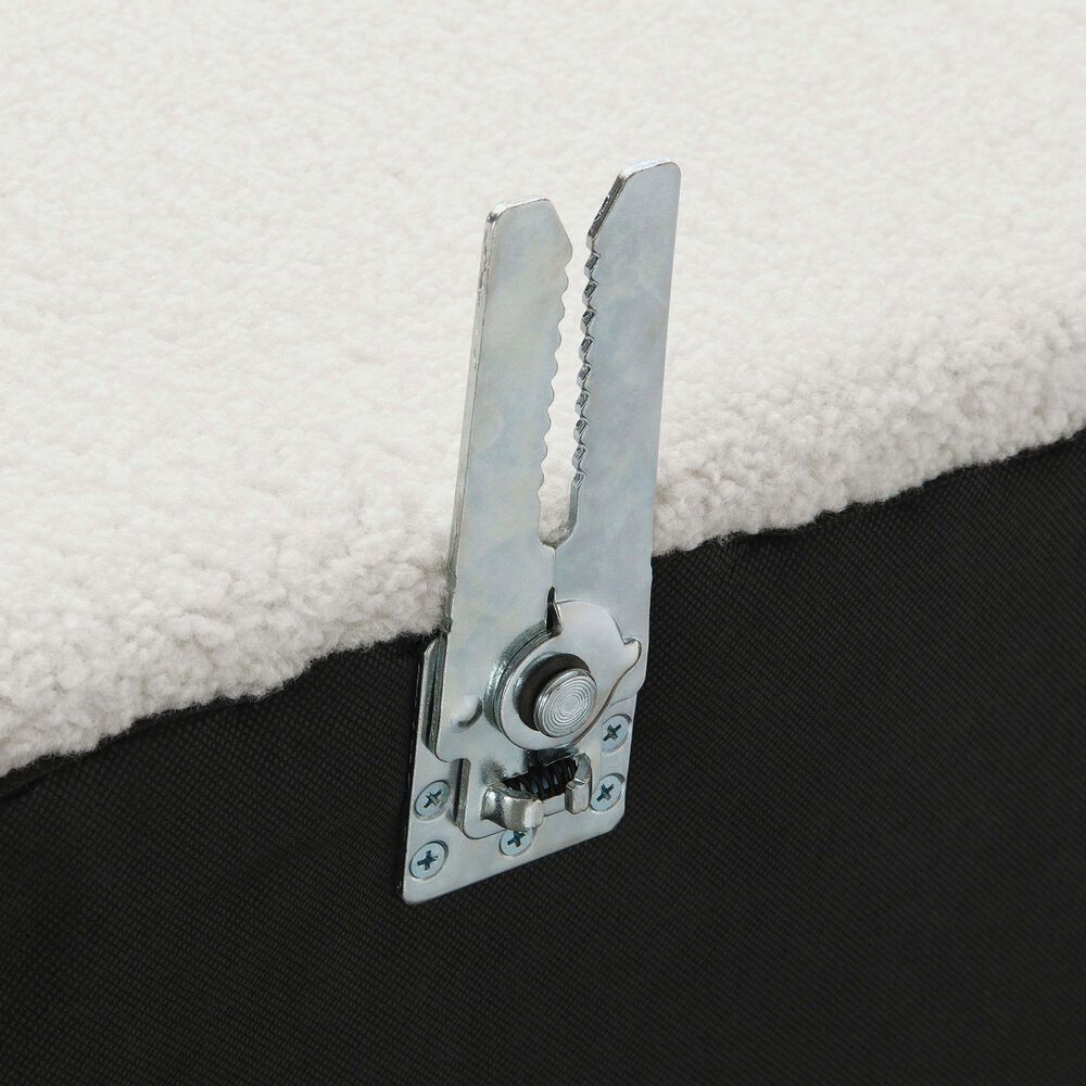 Coaster Sunny Armless Chair in Ivory, , large