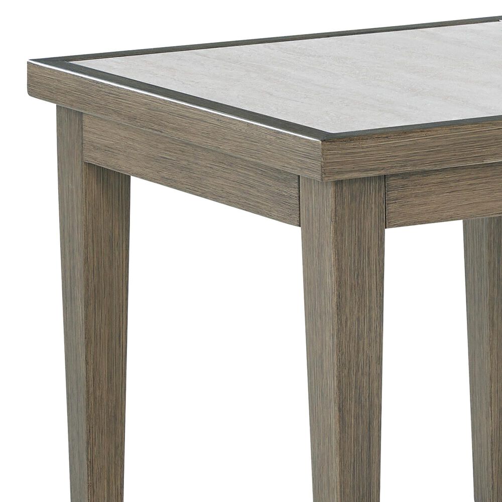 Ashley Rainier Ranch Patio Square End Table in Brown and Beige, , large