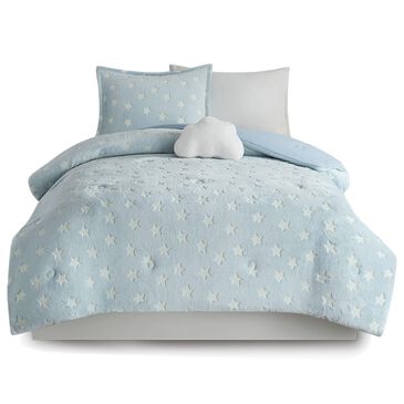 Hampton Park Quinny 3-Piece Twin Comforter Set in Aqua, , large
