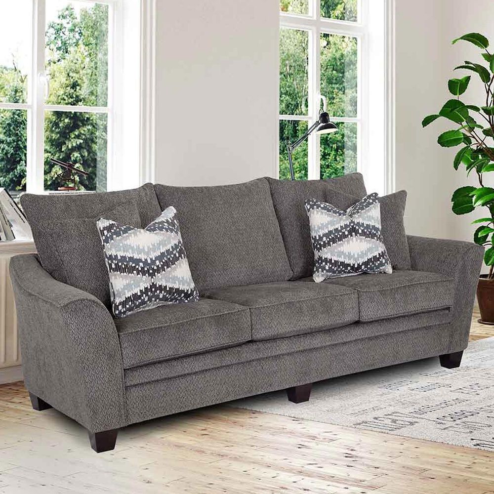 Moore Furniture Eastbrook Stationary Sofa in Shasta Charcoal, , large
