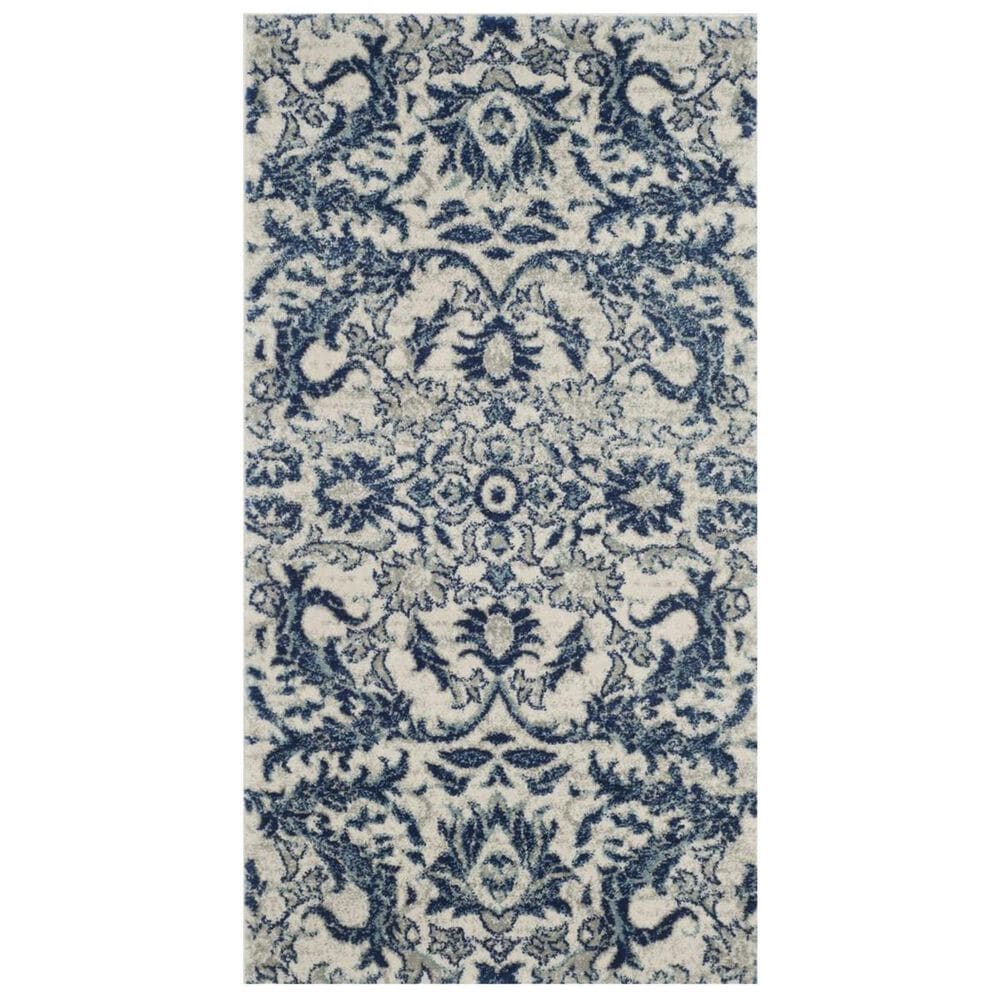 Safavieh Evoke EVK238C 2"2" x 4" Ivory and Blue Scatter Rug, , large