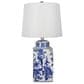 A&B Home Flower Bird Table Lamp in Blue and White, , large