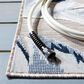 Safavieh Cabana CBN452F 8" x 10" Grey and Navy Indoor/Outdoor Area Performance Rug, , large