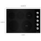 KitchenAid 2-Piece Kitchen Package with PrintShield Stainless Steel 30" Smart Electric Single Wall Oven and Black 30" Electric Cooktop, , large