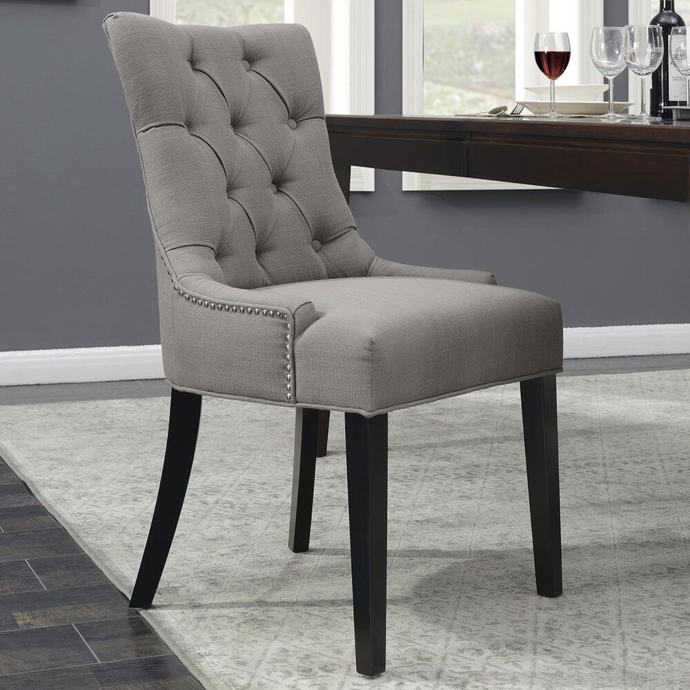 Accentric Approach Accentric Accents Benton Tufted Dining Chair in Grey, , large