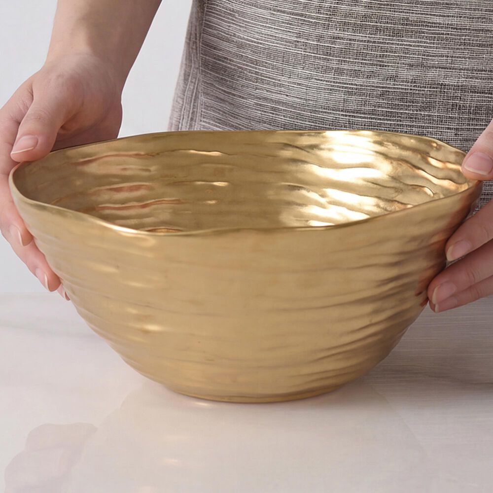 Pampa Bay Dorato Large Bowl in Gold, , large