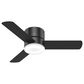 Hunter Minimus Low Profile 44" Ceiling Fan with LED Light in Matte Black, , large