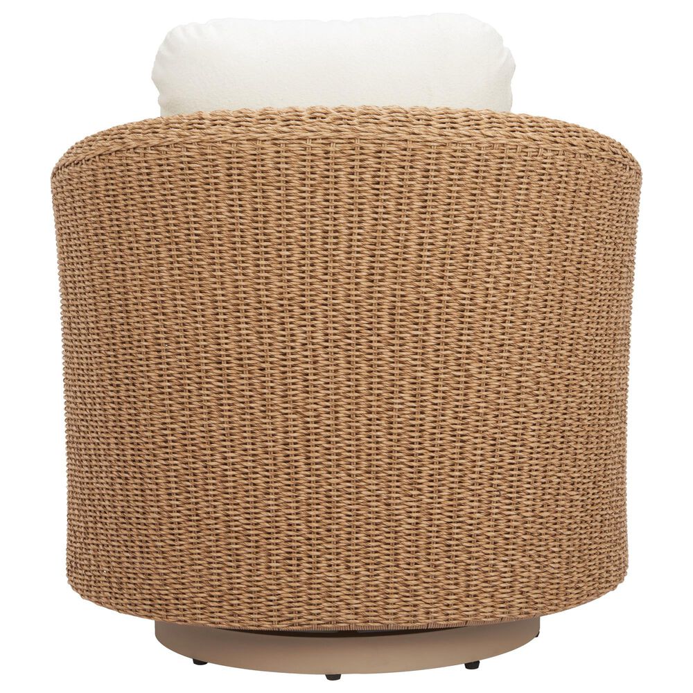 Zuo Modern Solara Outdoor Swivel Chair in Ivory, , large