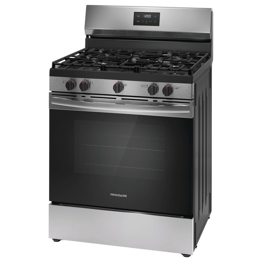 Frigidaire 3 Piece Kitchen Package with 25.6 Cu. Ft. Standard Depth Side-by-Side Refrigerator, 30&quot; Freestanding Gas Range with Quick Boil Burner, 24&quot; Built-In Dishwasher with MaxDry in Stainless Steel, , large