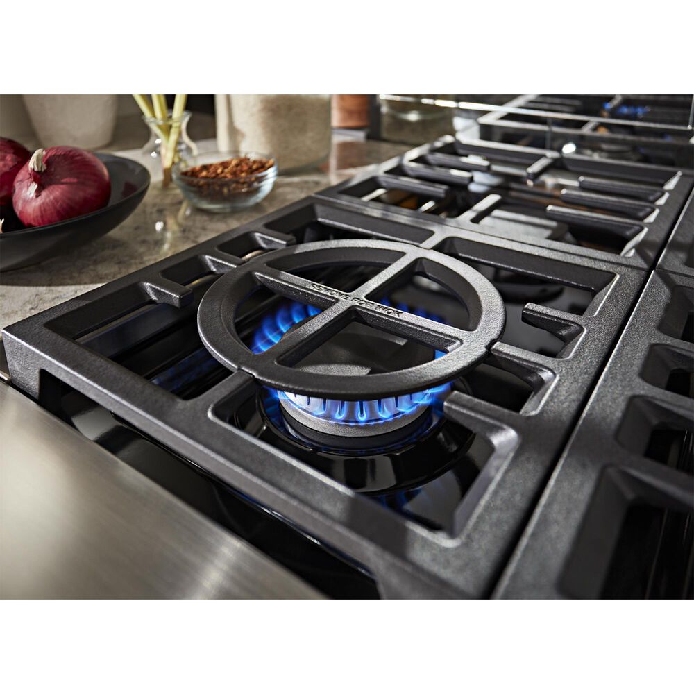 KitchenAid 6.3 Cu. Ft. Freestanding Gas Range with Griddle in Stainless Steel, , large