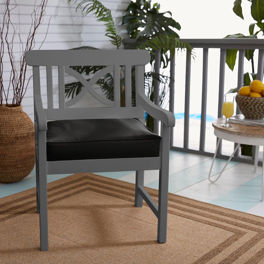 Sorra Home Sunbrella 20" Cushion in Canvas Black, , large