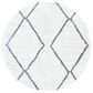Safavieh August Shag 6"7" Round Ivory and Grey Area Rug, , large