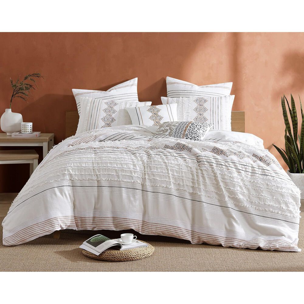 Hallmart Collectibles Arden 5-Piece King Comforter Set in Cream, Spice and Grey, , large
