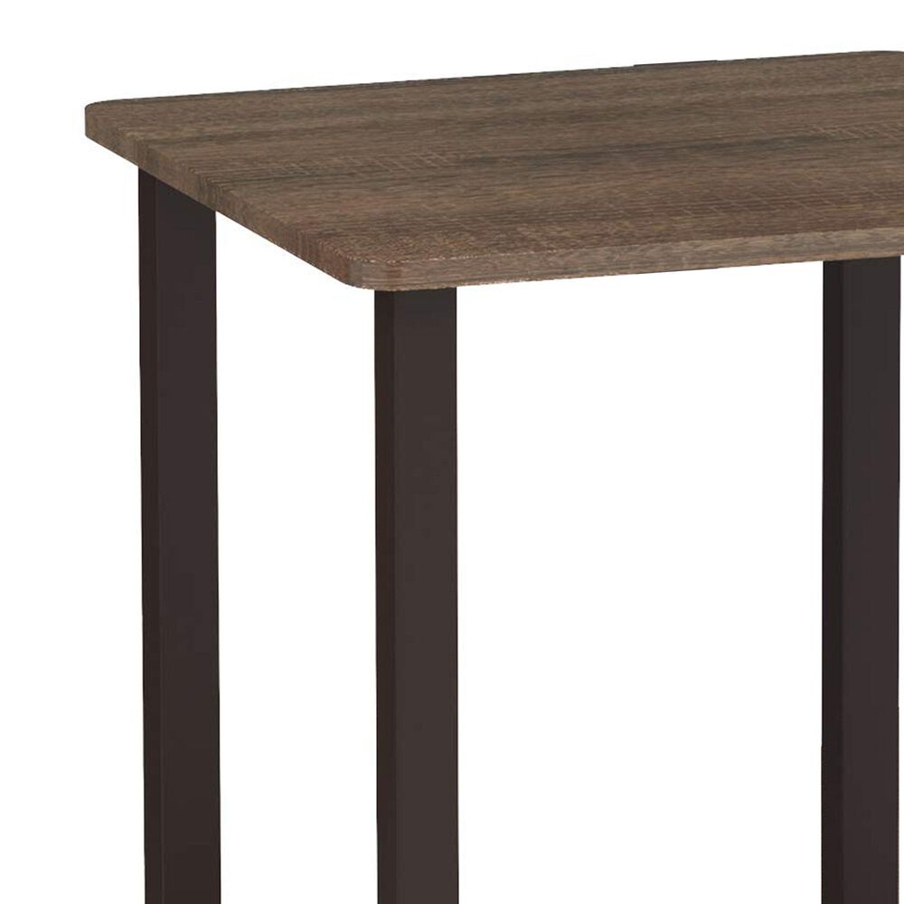 HOMLUX 2-Tier End Table in Walnut and Brown (Set of 2), , large