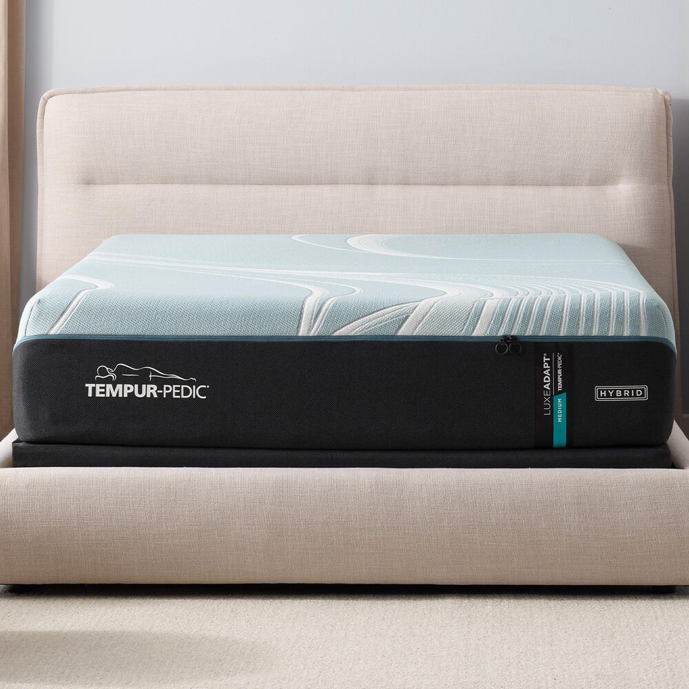 Tempur-Pedic LuxeAdapt 2.0 Medium Hybrid King Mattress with Low Profile Box Springs, , large