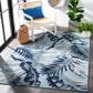 Safavieh Cabana CBN452J 9" x 12" Aqua and Navy Indoor/Outdoor Area Performance Rug, , large