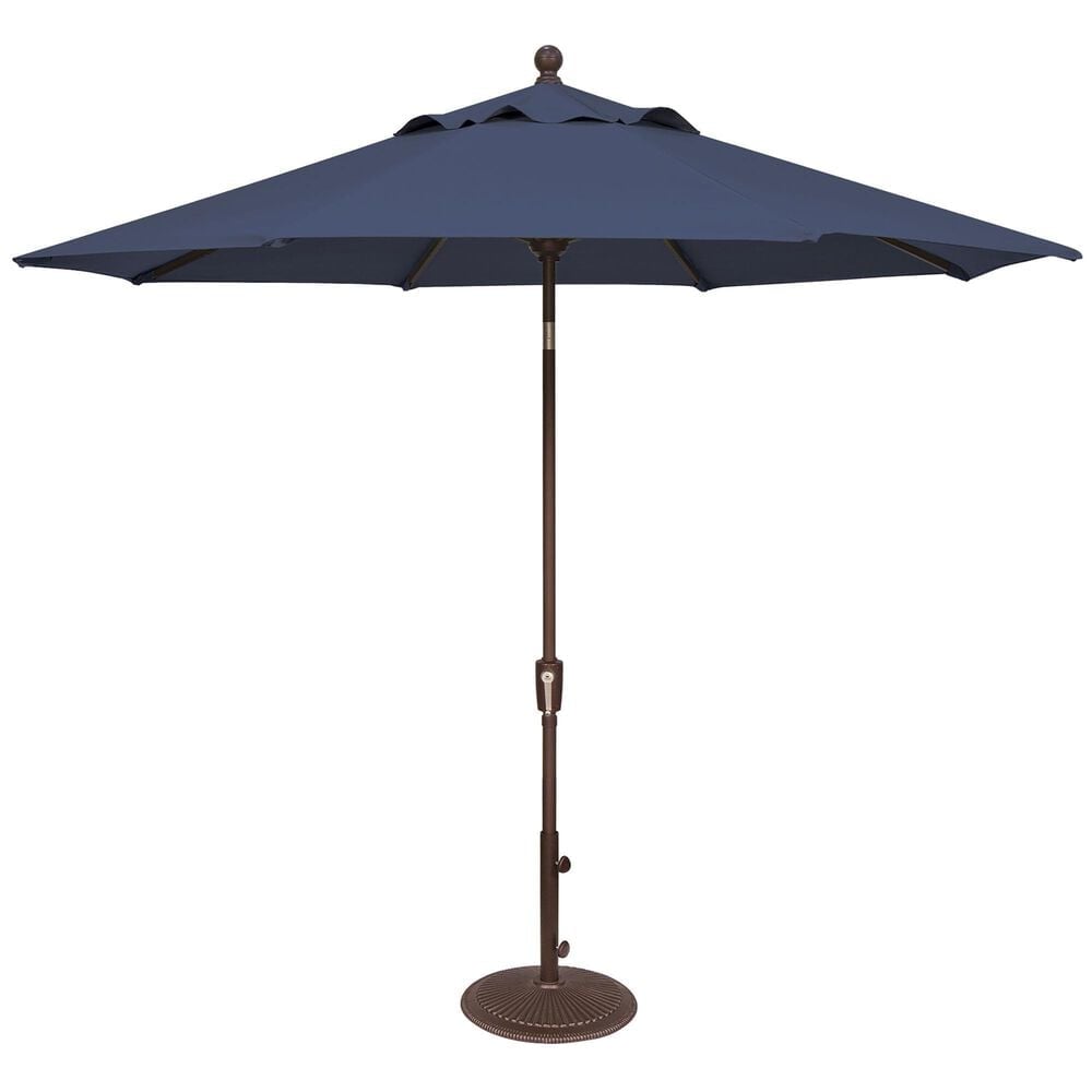 Treasure Garden Umbrella with Stand in Indigo, , large