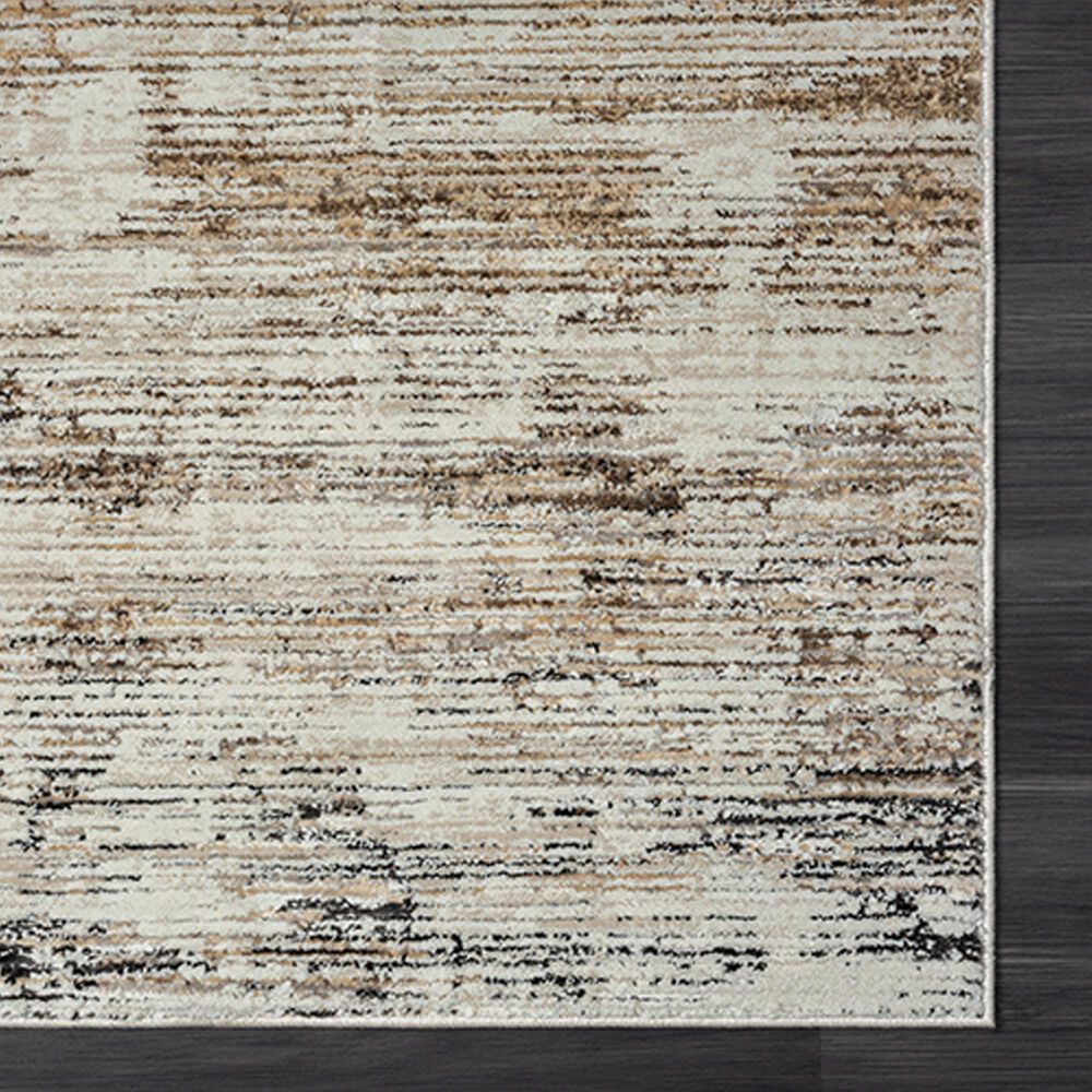 L&amp;R Resources Brisbane Striped Gray and Multicolor 10&#39; x 13&#39;10&quot; Area Rug, , large