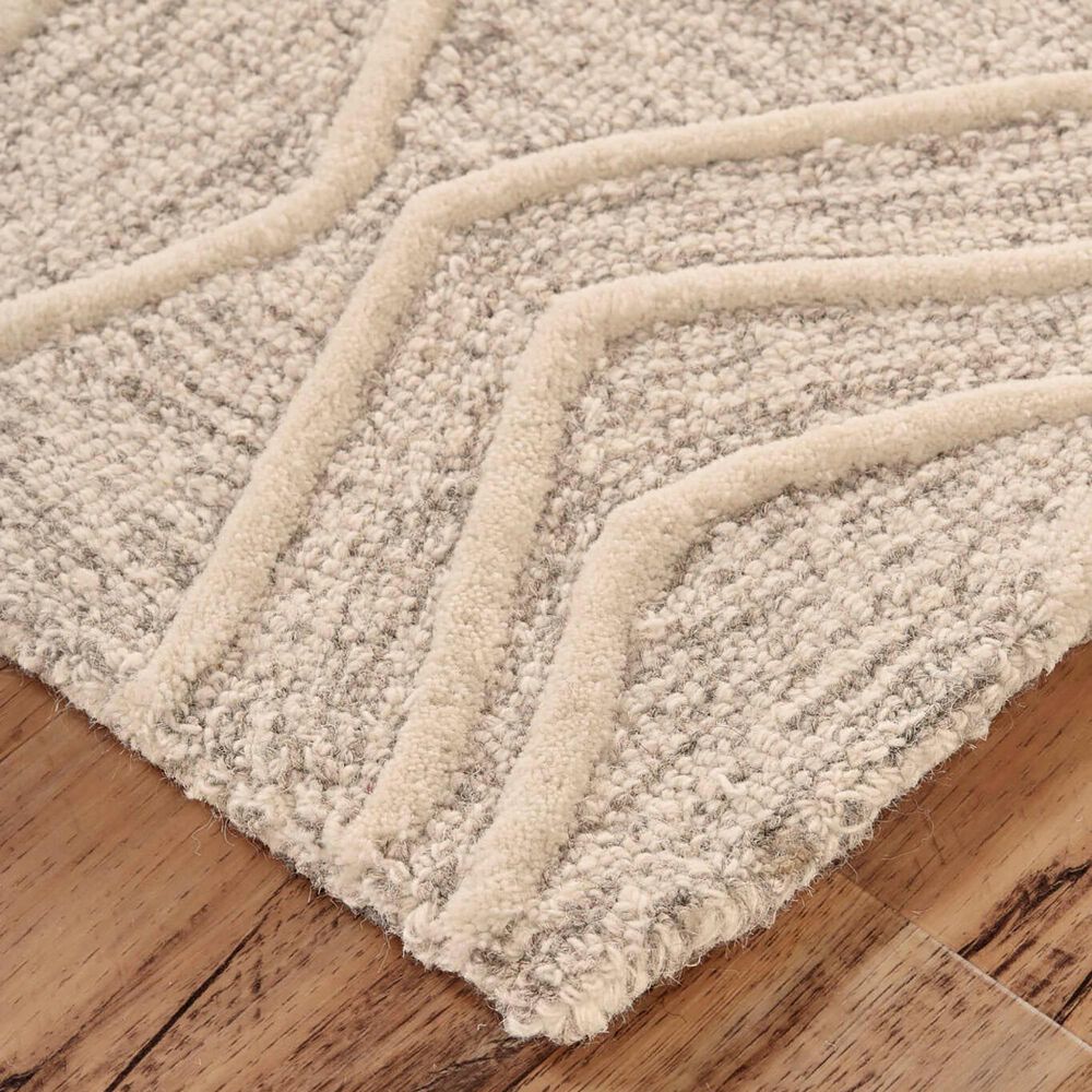 Feizy Enzo 8738F 2&#39; x 3&#39; Ivory and Natural Area Rug, , large