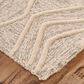 Feizy Enzo 8738F 2" x 3" Ivory and Natural Area Rug, , large