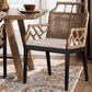 Baxton Studio Abiel Arm Chair in Grey Wash and Black, , large