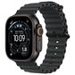 Apple Watch Ultra 3 (GPS+Cellular) 49mm Titanium Case with Ocean Band in Black and 2-Year AppleCare+, , large