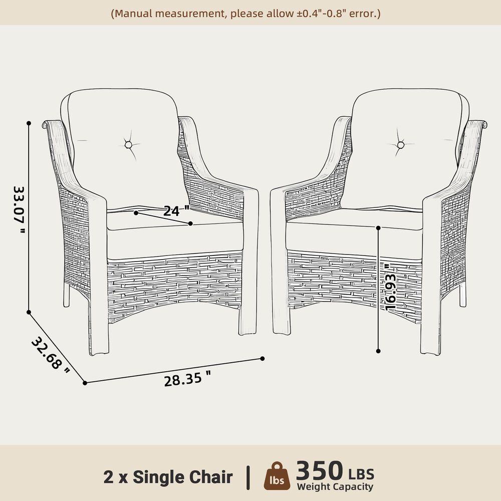 HOMLUX Outdoor Arm Chair in Coarse Textured Orange (Set of 2), , large