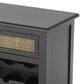 Maple and Jade 12-Bottle Storage Standing Wine Rack in Matte Black, Gold and Brown, , large