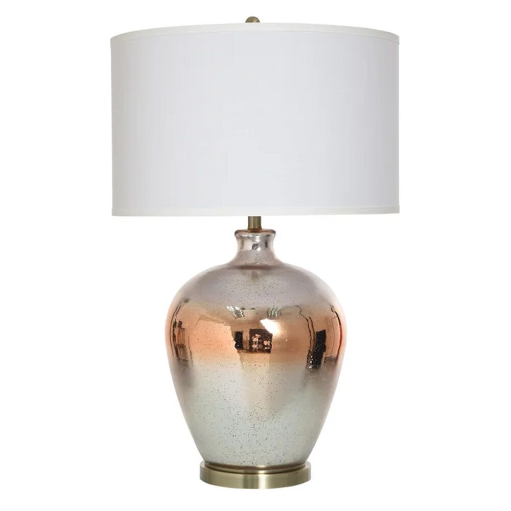 Flair Industries Amber Sunrise Glass Table Lamp, , large