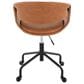 Lumisource Curvo Task Chair with Camel Cushion in Black, , large