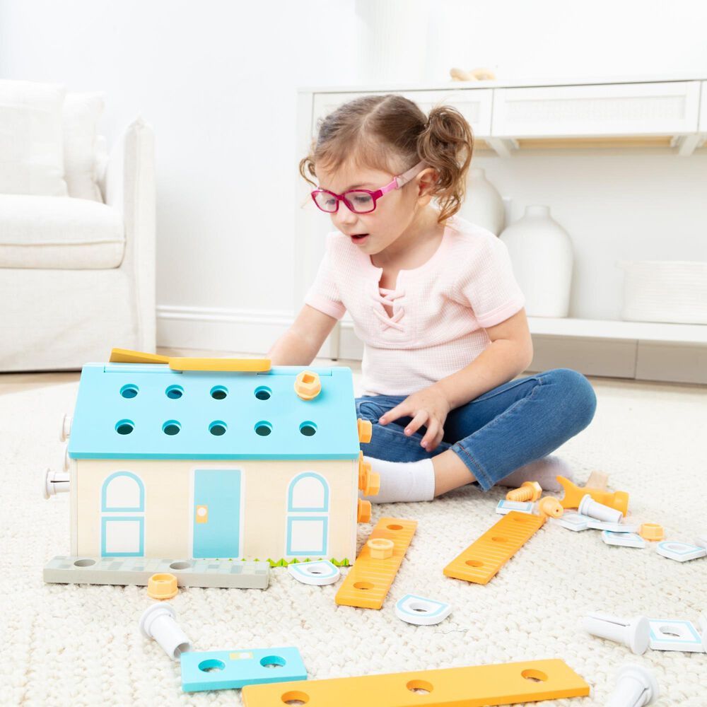 Melissa &amp; Doug Build A House Tool Box Playset, , large
