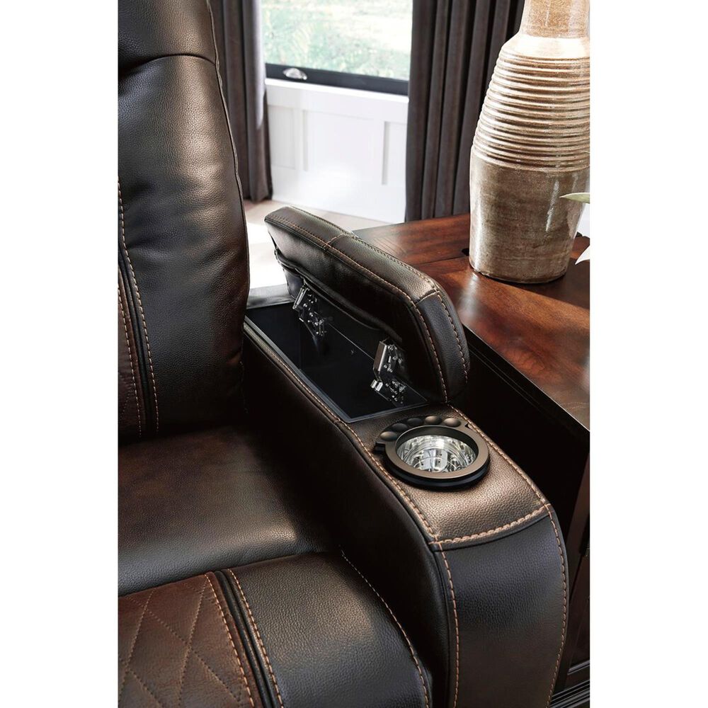 Ashley Composer Power Recliner with Adjustable Headrest in Brown, , large