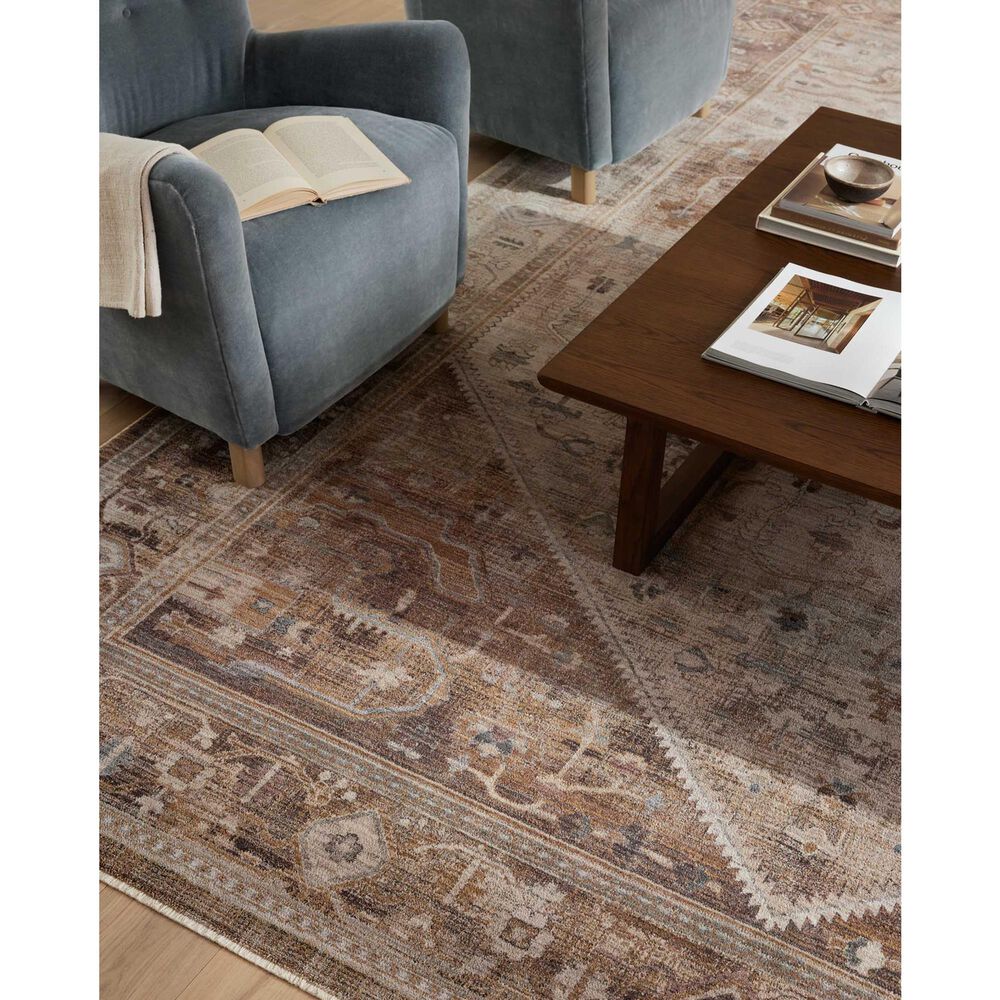 Loloi Lyra 4&#39; x 5&#39;7&quot; Natural and Mocha Area Rug, , large