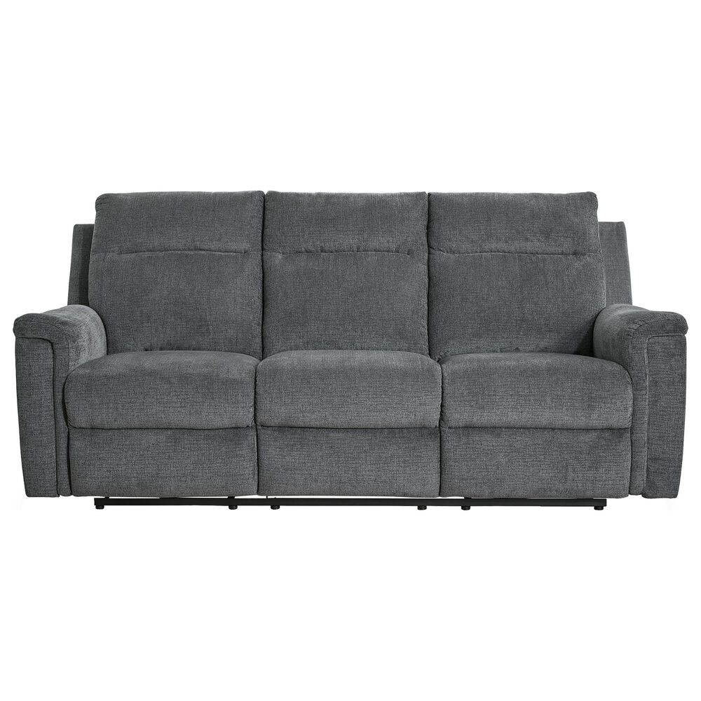 Ashley Barnsana Power Reclining Sofa in Gravel, , large