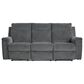 Ashley Barnsana Power Reclining Sofa in Gravel, , large