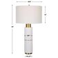 Uttermost Ruse Table Lamp in Whitewashed and Brushed Brass, , large