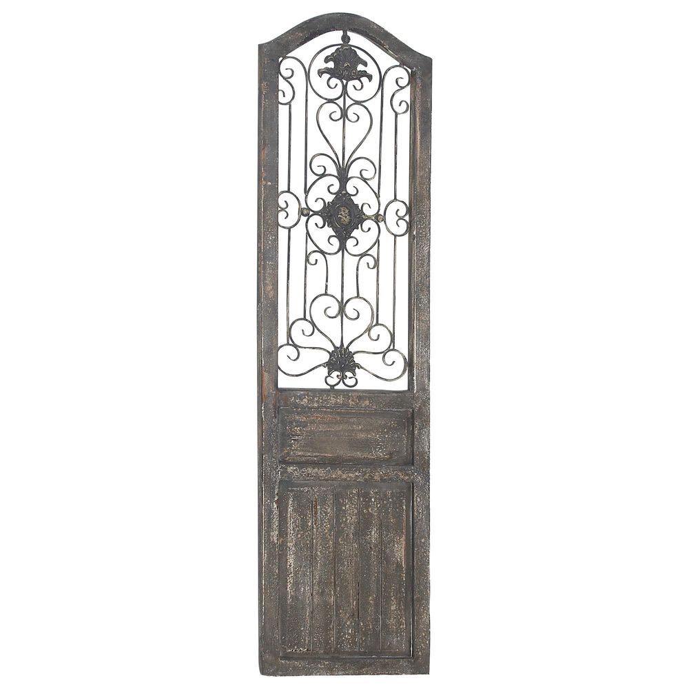 Maple and Jade 72&quot; x 19&quot; Wall Decor in Distressed Brown, , large