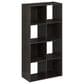 HOMLUX 8-Cube Cubic Shelf Storage Bookcase in Espresso, , large