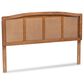 Baxton Studio Marieke Full Panel Headboard in Ash Walnut, , large