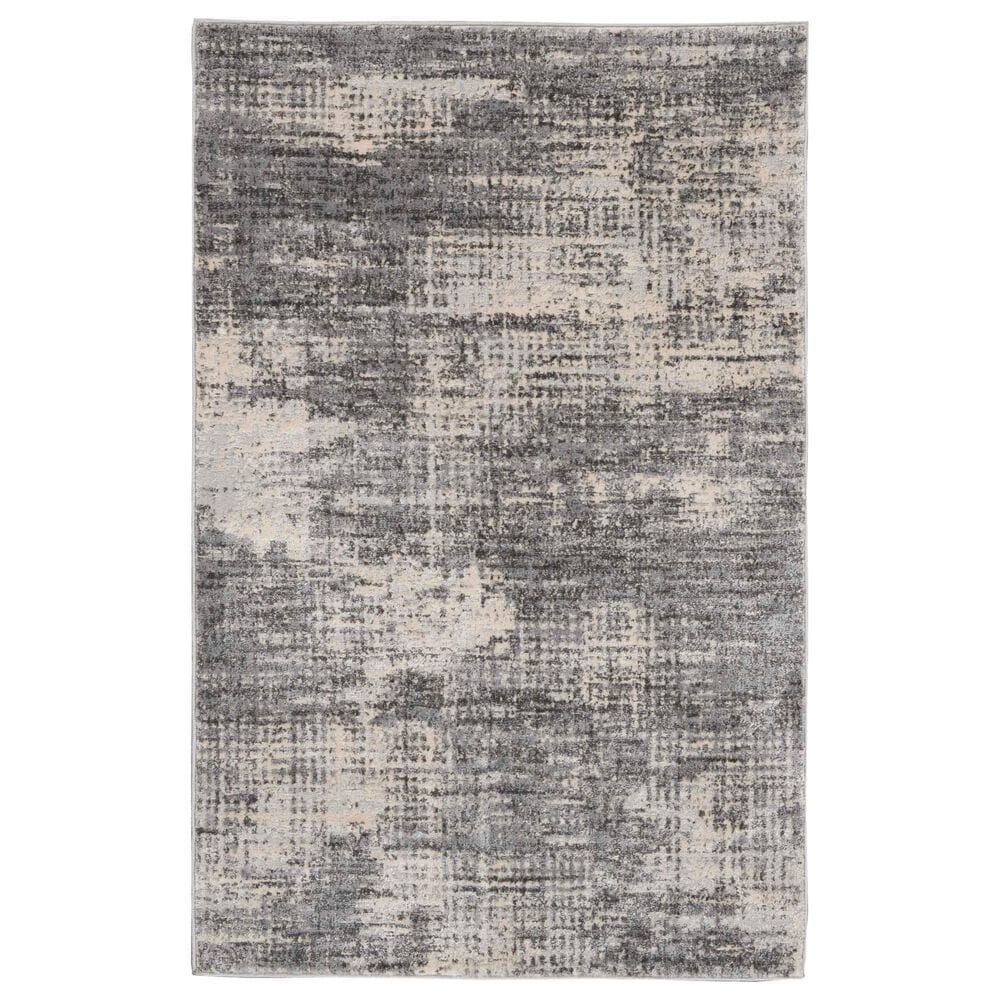 Nourison Rush CK953 3"2" x 5" Grey and Beige Area Rug, , large
