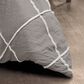 Triangle Home Fashions Diamond Pom 3-Piece King Comforter Set in Gray, , large