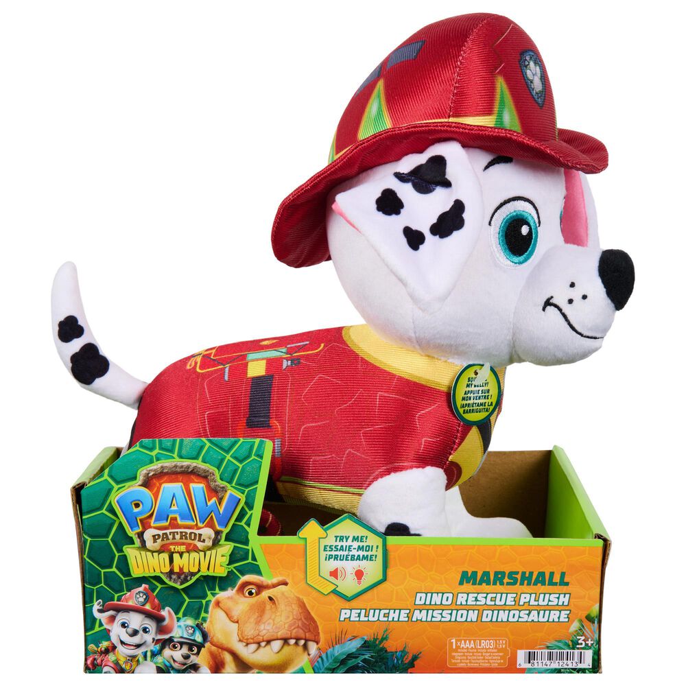 PAW Patrol Marshall Dino Rescue Plush, , large