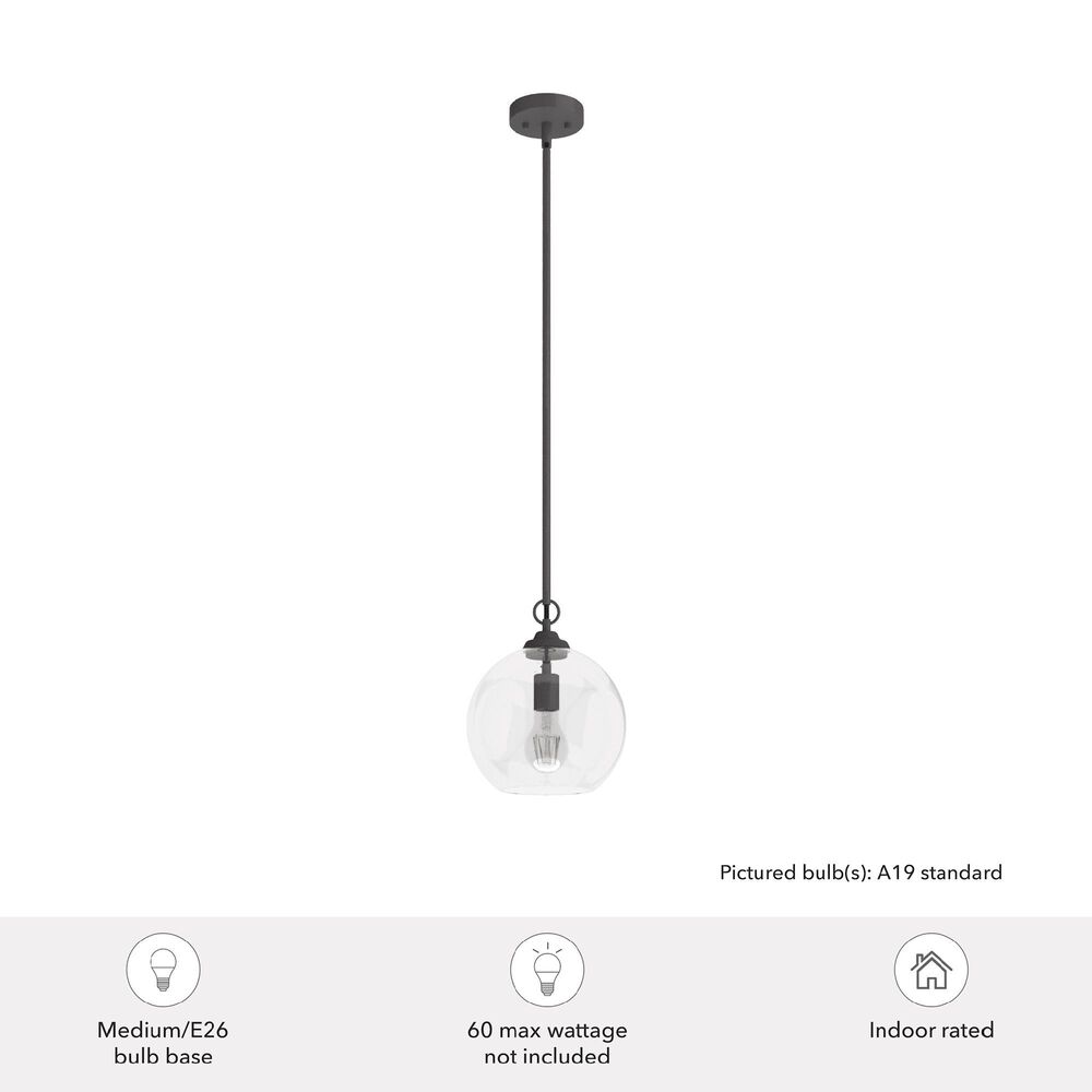 Hunter High Oaks 1-Light Pendant in Noble Bronze, , large