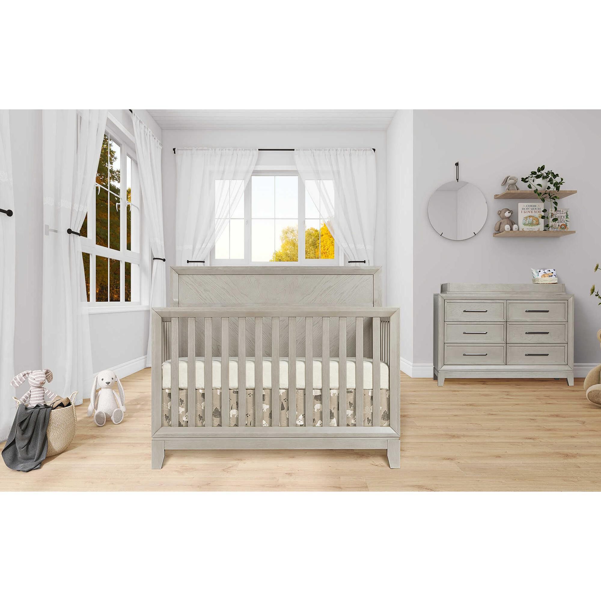 Evolur Lourdes 2 Piece Nursery Set in Porcini NFM