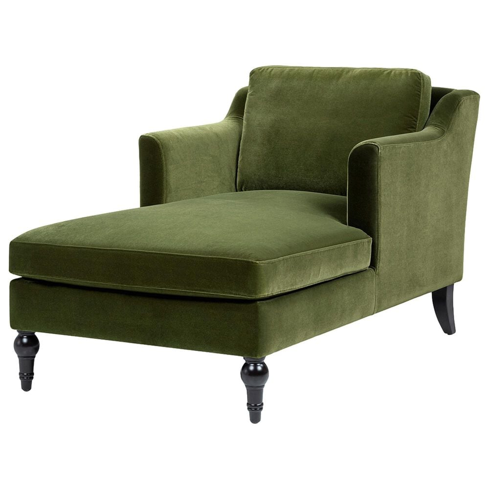 Jennifer Taylor Home Josephine 60" Upholstered Chaise Lounge in Olive Green, , large