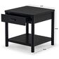 Safavieh Jaylessa 1-Drawer End Table in Black, , large