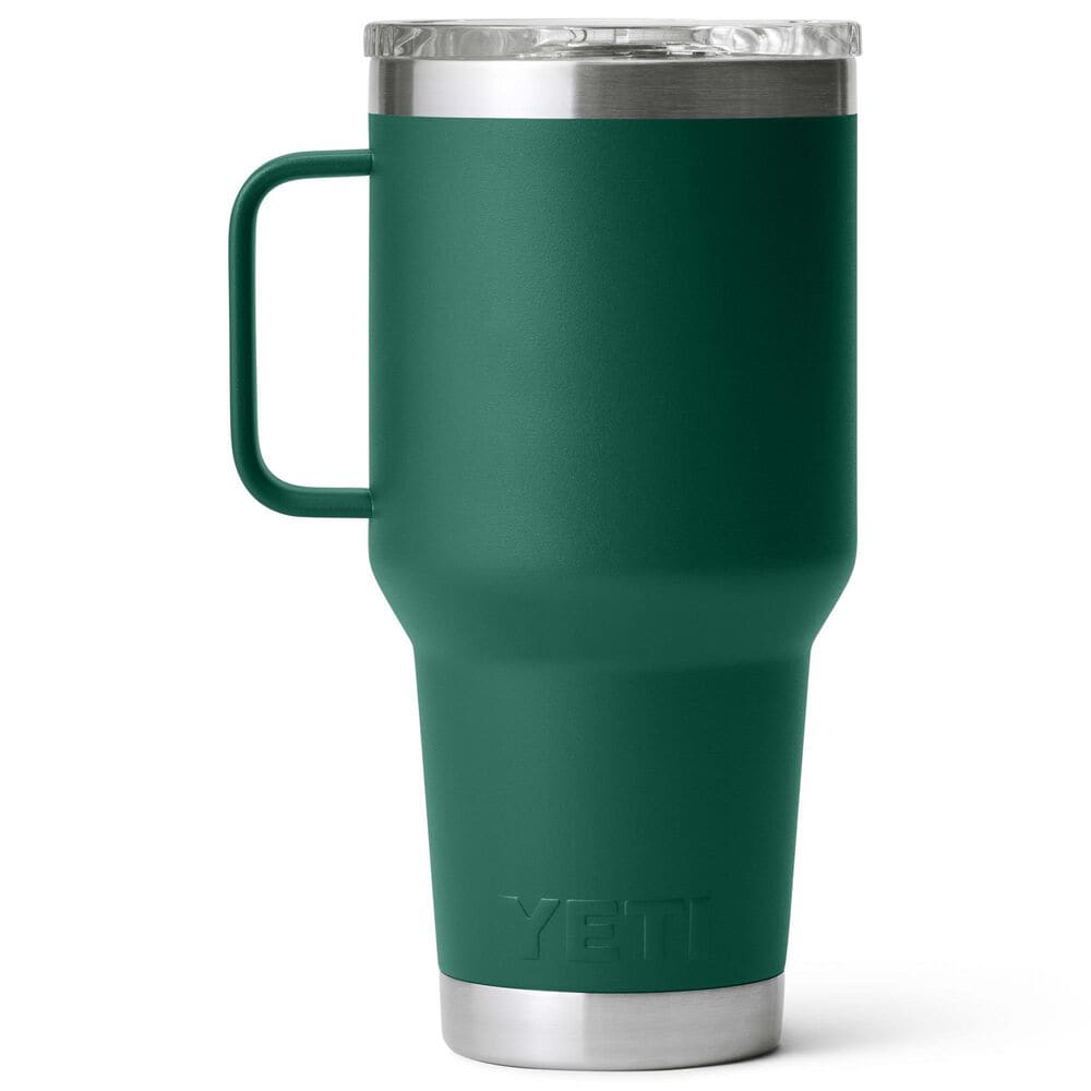 YETI Rambler 30 Oz Travel Mug with Stronghold Lid in Black Forest Green, , large
