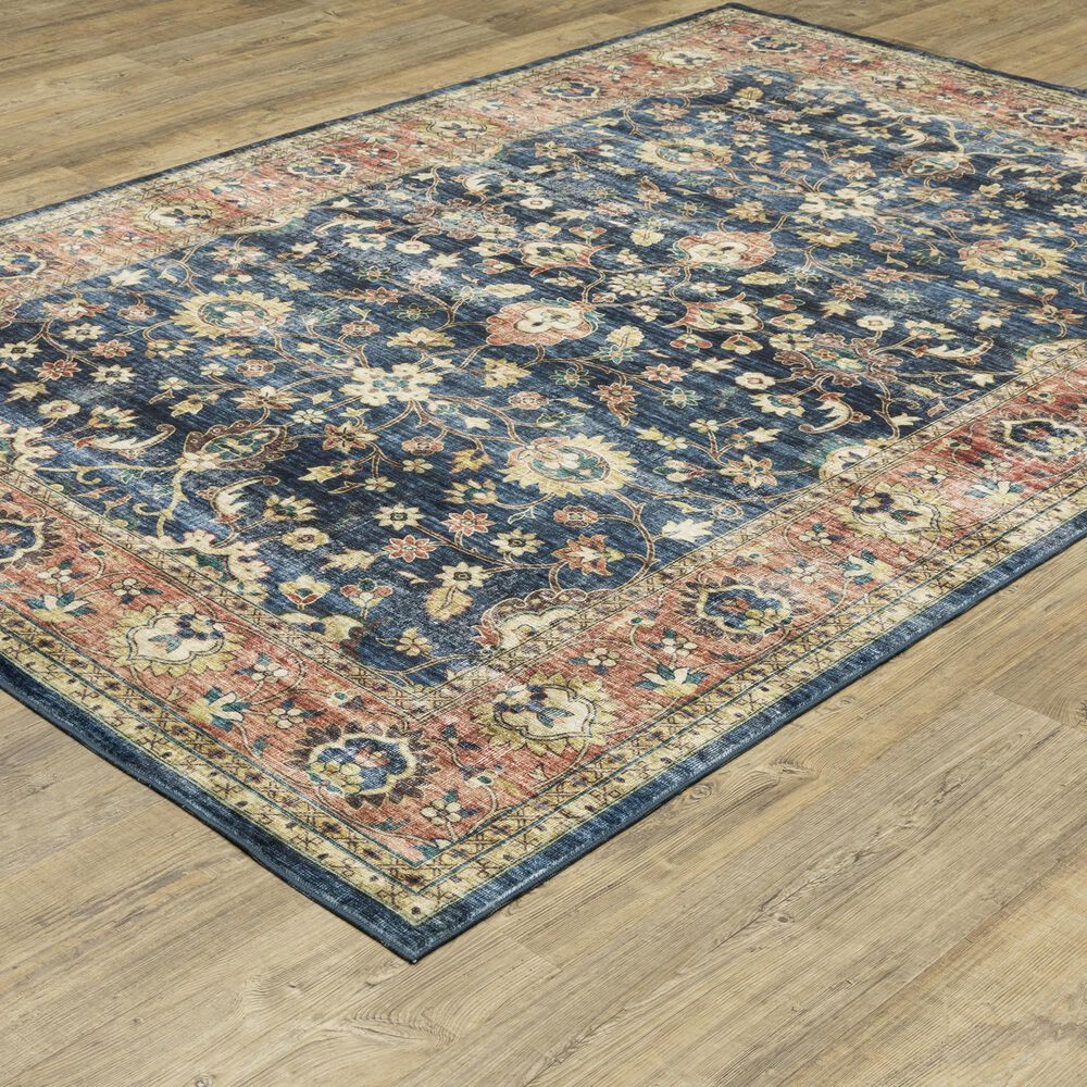Oriental Weavers Sumter 5&#39; x 7&#39; Blue and Rust Area Rug, , large