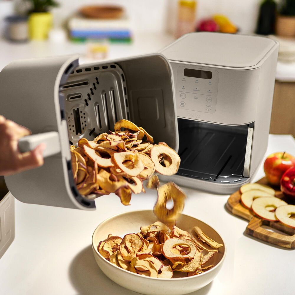 Bella 6-Quart Slim Air Fryer in Oatmilk, , large